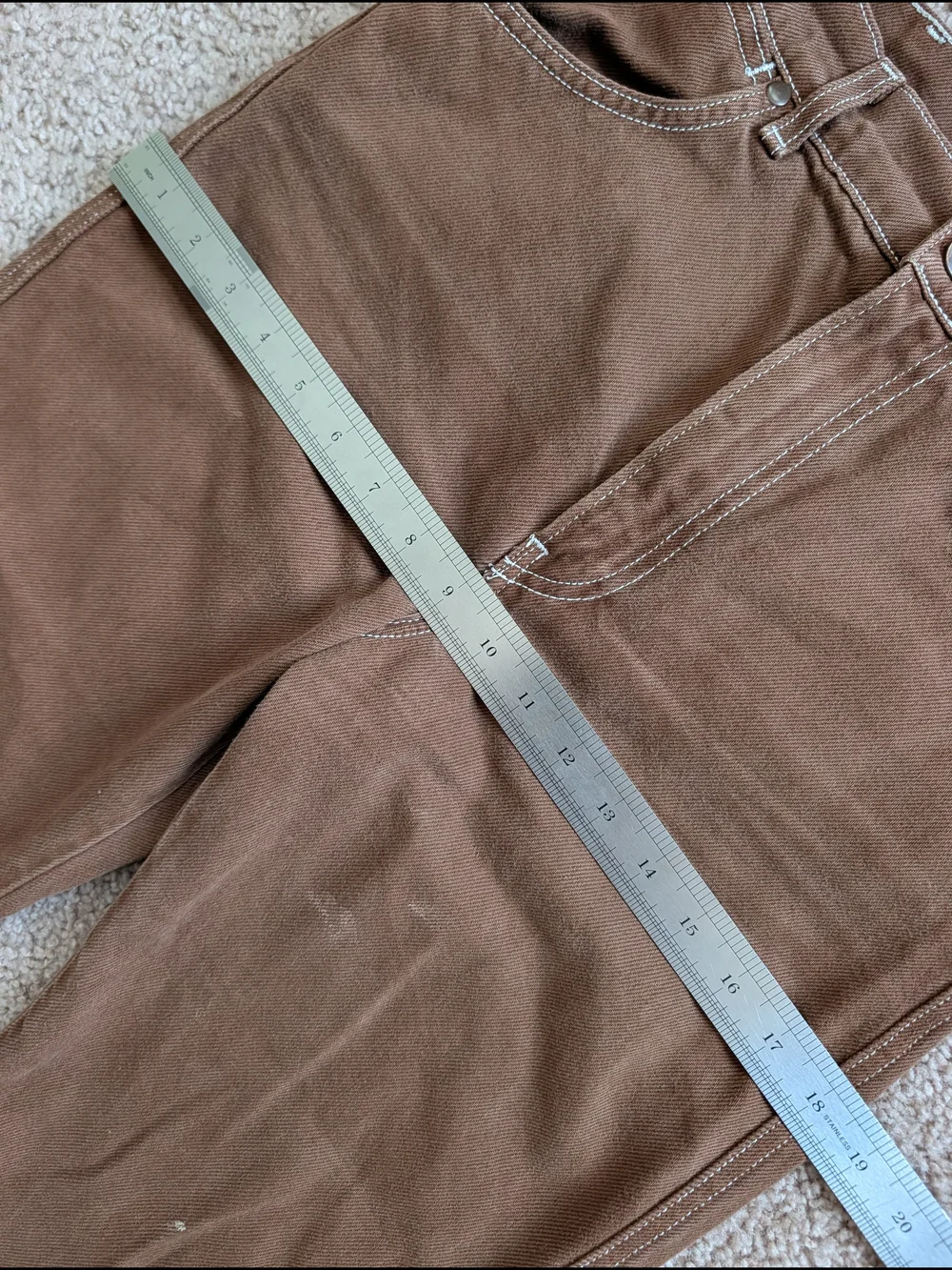 Reformation Womens Chocolate Brown Cowboy High Rise Straight Jeans Size 26